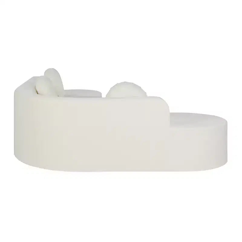 Grand canapé d'angle en chenille avec oreillers, beige/gris/orange/sable, 4 places