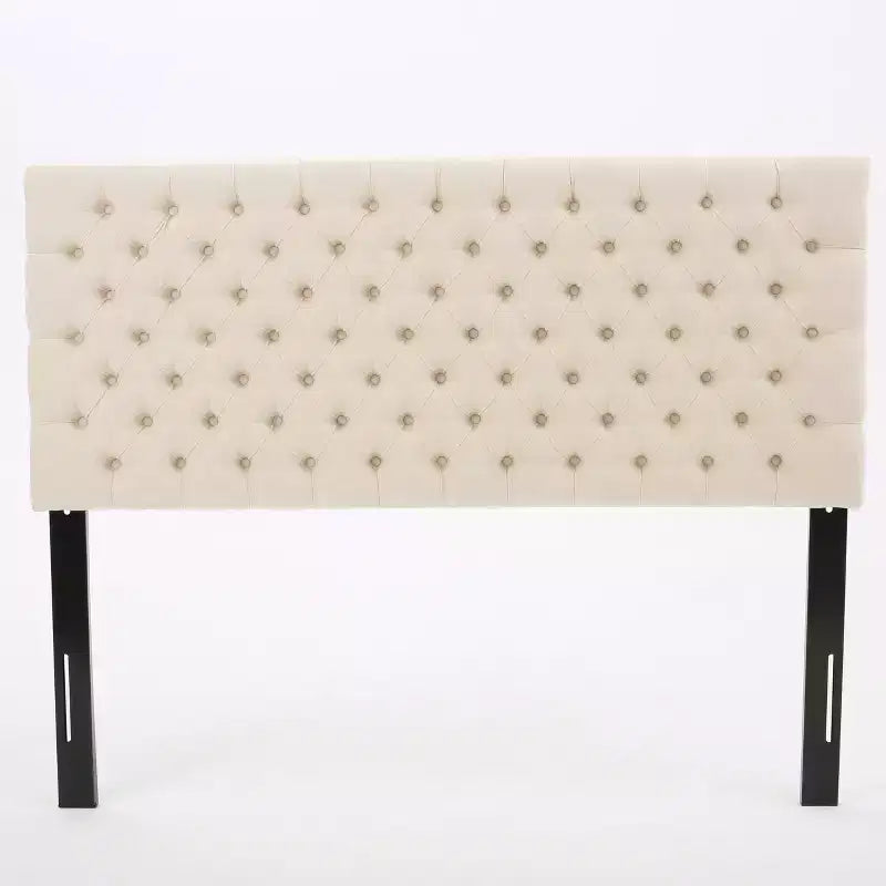 Tête de lit capitonnée réglable pour lit Queen/Full — Multicolore, Tissu et velours, 2 personnes