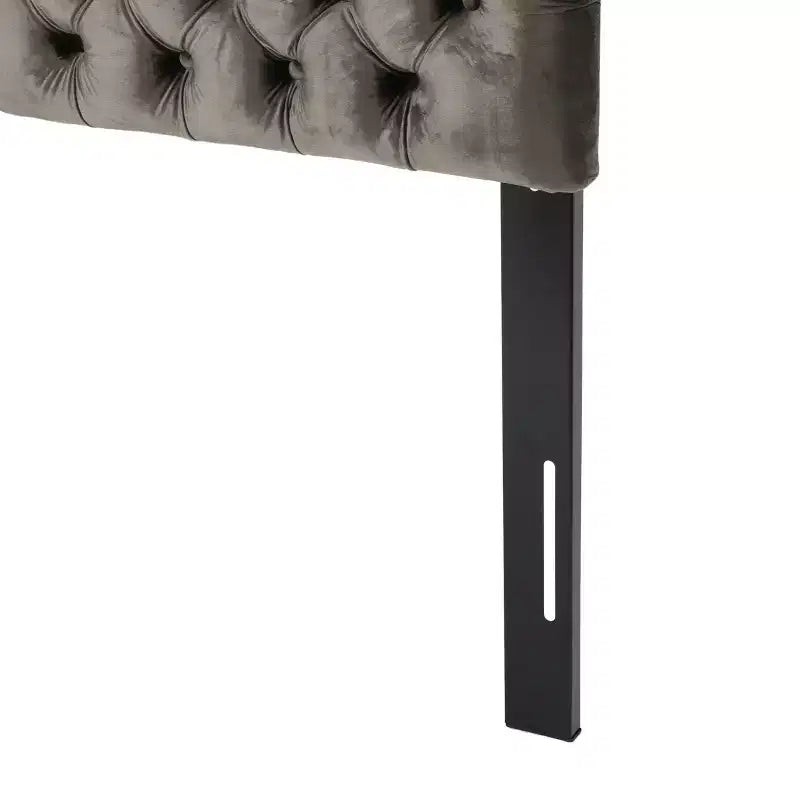 Tête de lit capitonnée réglable pour lit Queen/Full — Multicolore, Tissu et velours, 2 personnes