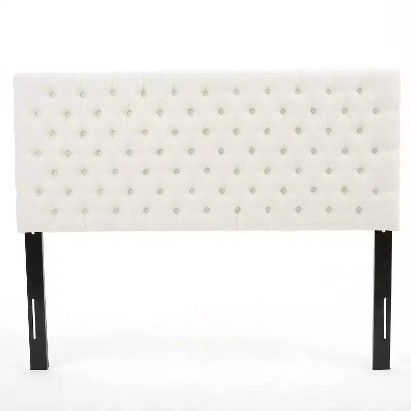 Tête de lit capitonnée réglable pour lit Queen/Full — Multicolore, Tissu et velours, 2 personnes