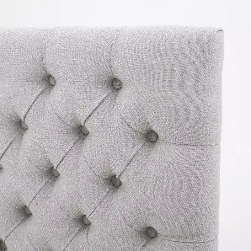 Tête de lit capitonnée réglable pour lit Queen/Full — Multicolore, Tissu et velours, 2 personnes
