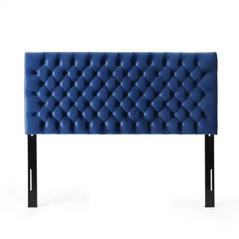 Tête de lit capitonnée réglable pour lit Queen/Full — Multicolore, Tissu et velours, 2 personnes