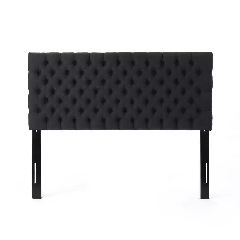 Tête de lit capitonnée réglable pour lit Queen/Full — Multicolore, Tissu et velours, 2 personnes