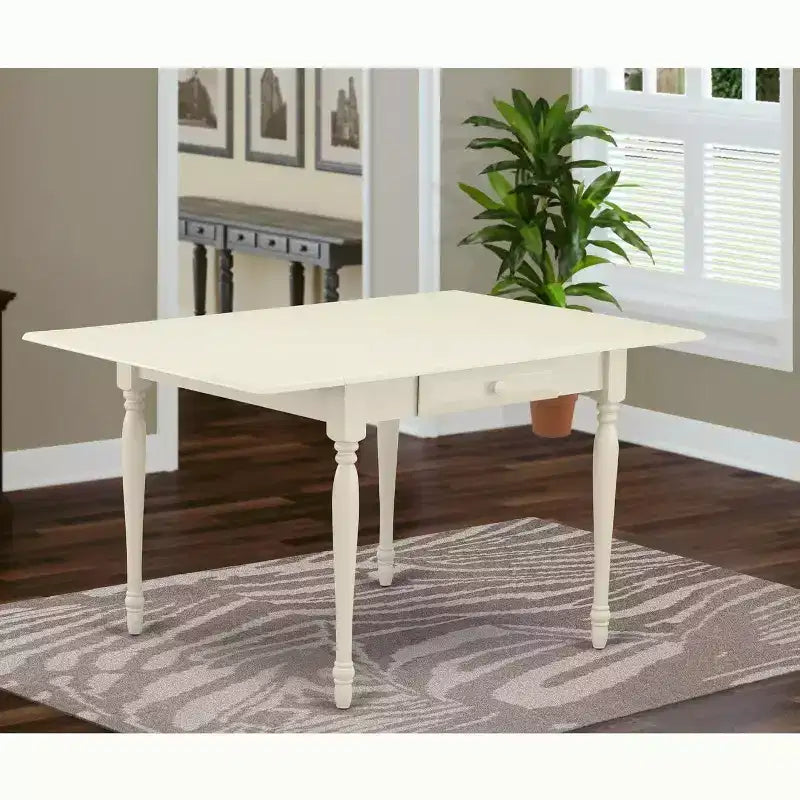 Table rectangulaire 36X54 HomeStock avec 2 rallonges rabattables