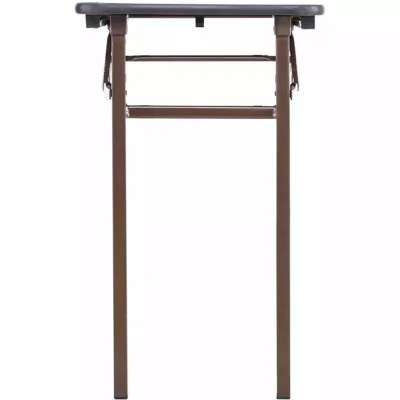 Table pliante rectangulaire marron, 4 places