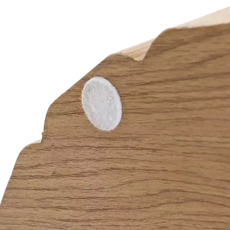 Table d'appoint ronde blanche et marron - 1 pièce