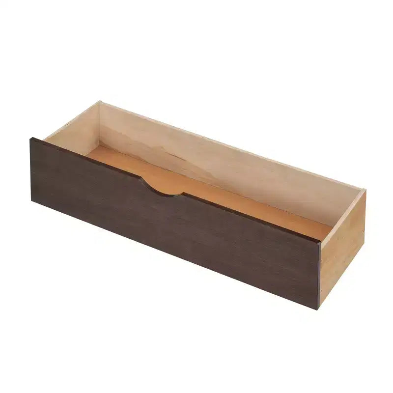 Lit plate-forme de rangement Whisen double avec lit gigogne simple, étagères coulissantes et 2 tiroirs