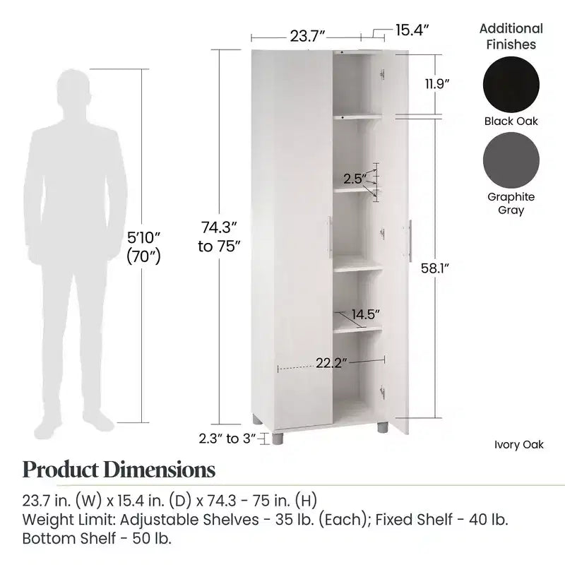 Armoire de rangement utilitaire Systembuild Evolution Camberly 24