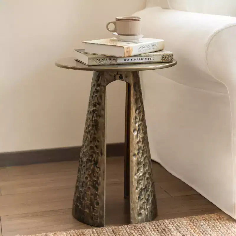 Christopher Knight Home Dorothea Retro Handcrafted Metal Accent Side Table