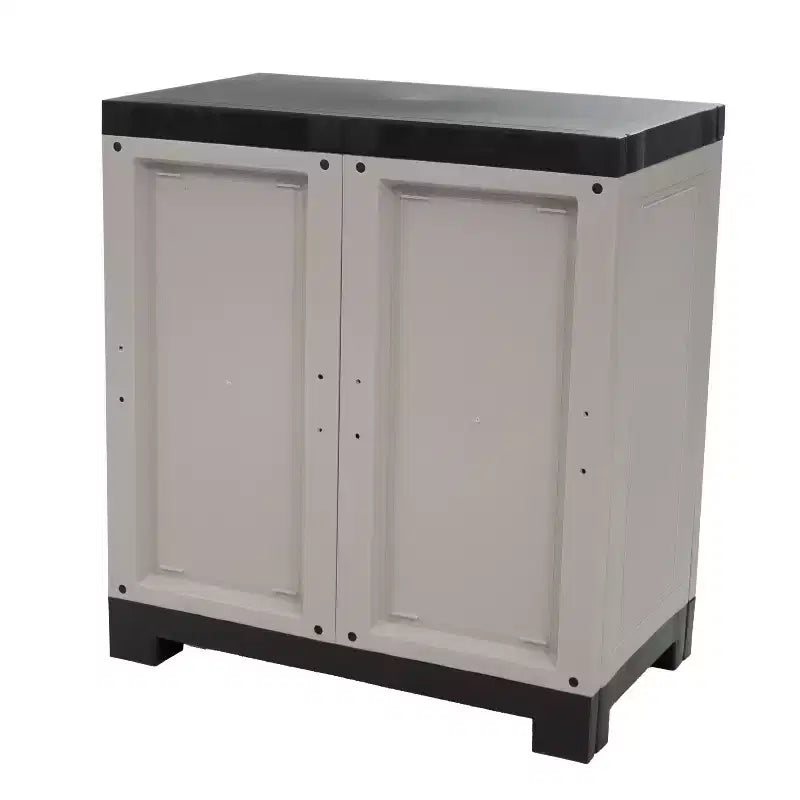 Sunnydaze Armoire de rangement polyvalente en plastique avec étagère réglable - 25.5