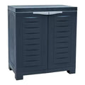 Sunnydaze Armoire de rangement polyvalente en plastique avec étagère réglable - 25.5