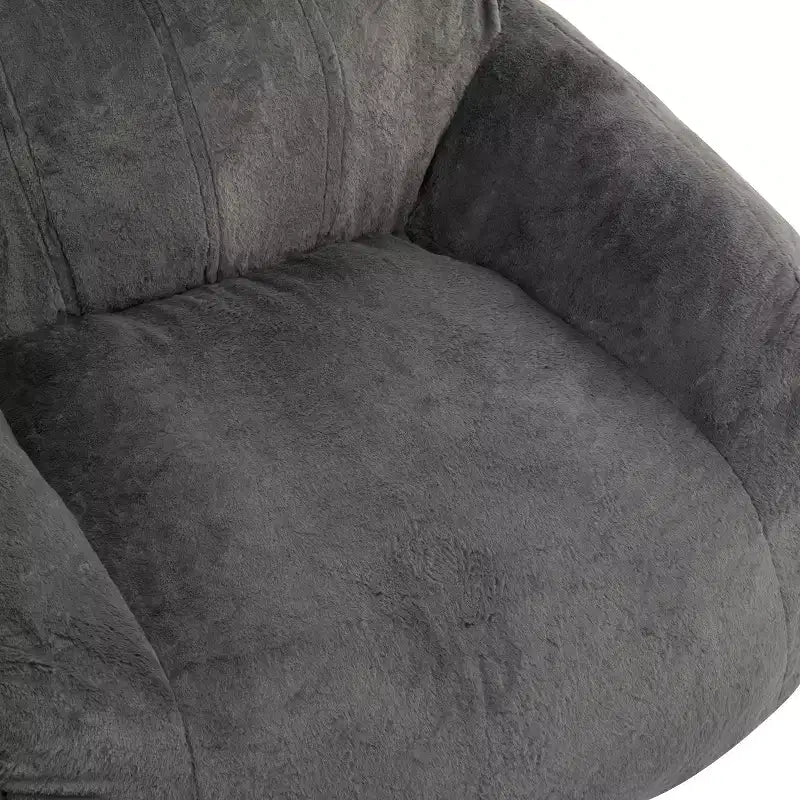 Pouf poire d'intérieur moderne et polyvalent en fausse fourrure avec dossier Christopher Knight Home Maeve