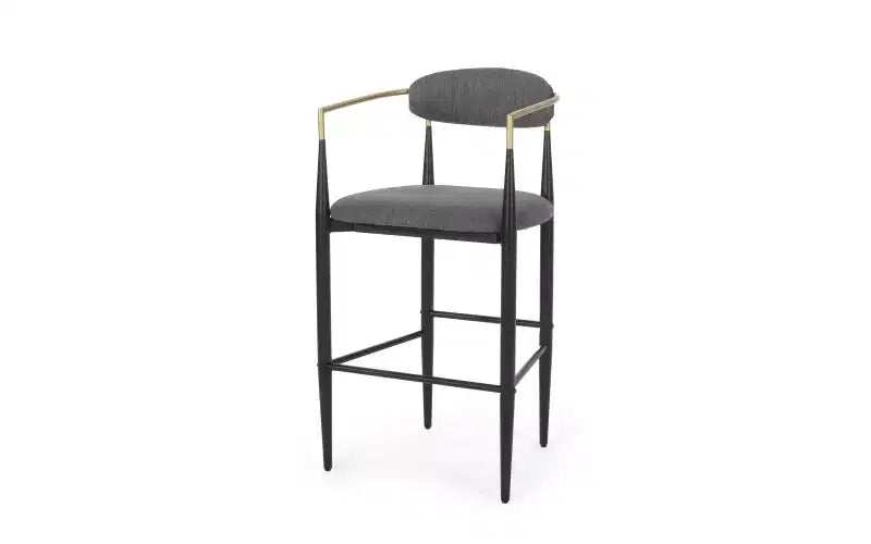 Lot de 2 tabourets de bar/comptoir, chaises de salle à manger, tabourets de pub/cuisine, fauteuils avec pieds en fer - ModernLuxe