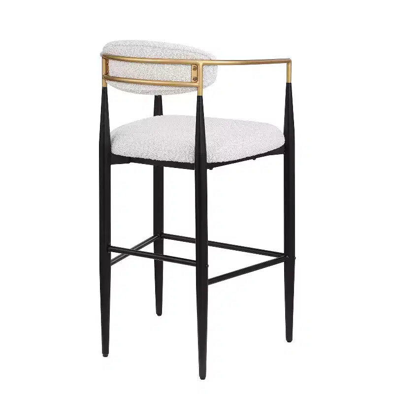 Lot de 2 tabourets de bar/comptoir, chaises de salle à manger, tabourets de pub/cuisine, fauteuils avec pieds en fer - ModernLuxe