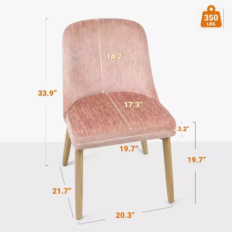 Chaises de salle à manger Vatros en chenille