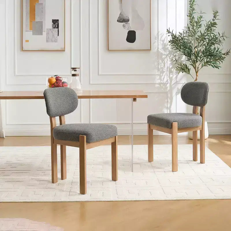 Chaises de salle à manger Vatros en chenille