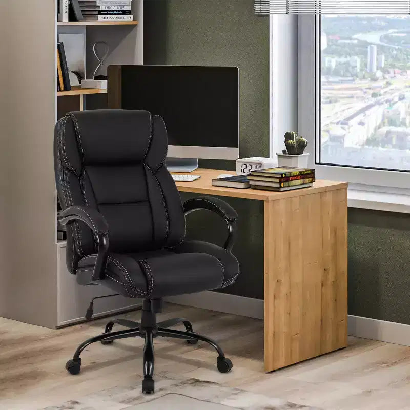 Chaise de bureau BestMassage Grande taille et forte corpulence, 500 lbs, Chaise d'ordinateur, Chaise de bureau
