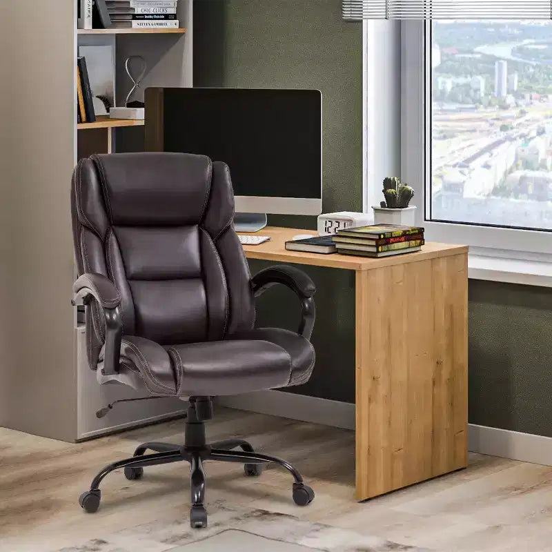 Chaise de bureau BestMassage Grande taille et forte corpulence, 500 lbs, Chaise d'ordinateur, Chaise de bureau