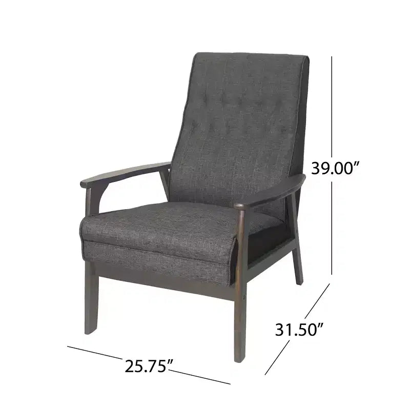 Christopher Knight Home Hoye, Fauteuil d'appoint rembourré de style moderne du milieu du siècle