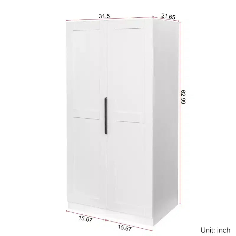 CLIHOME Armoire de rangement de cuisine, Meuble de buffet autoportant