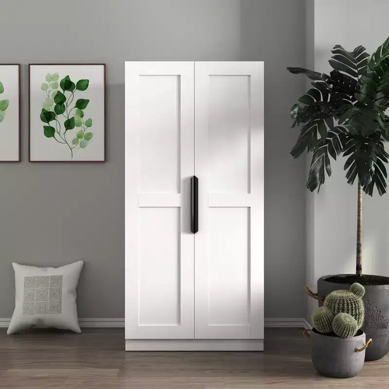 CLIHOME Armoire de rangement de cuisine, Meuble de buffet autoportant