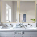 Thin-Edge Gold Aluminum Alloy Right-Angle Hanging Mirror (Double-Sided)