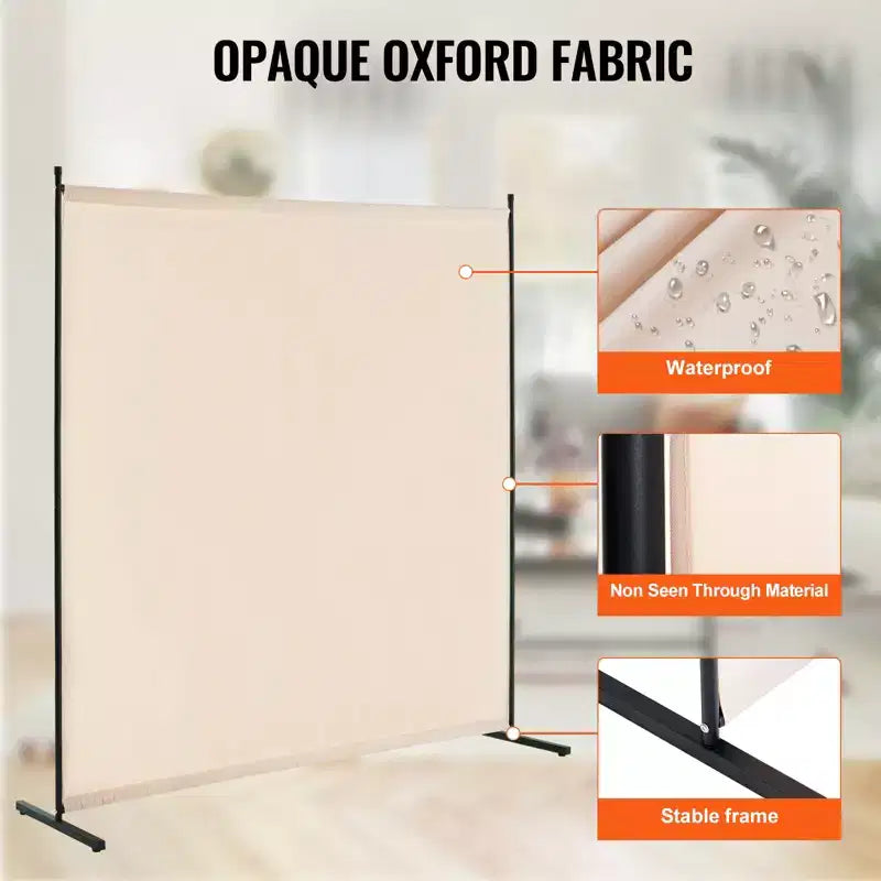 Paravent VEVOR, Paravent simple, Paravent d'intérieur de 1,8 m, Paravent pour séparation de pièce, Panneau de séparation autoportant