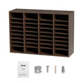 VEVOR Literature Organizers, 36 Compartments Office Mailbox with Adjustable Shelves, Wood Literature Sorter 39.3x12x26.8 inches,EPA Certified