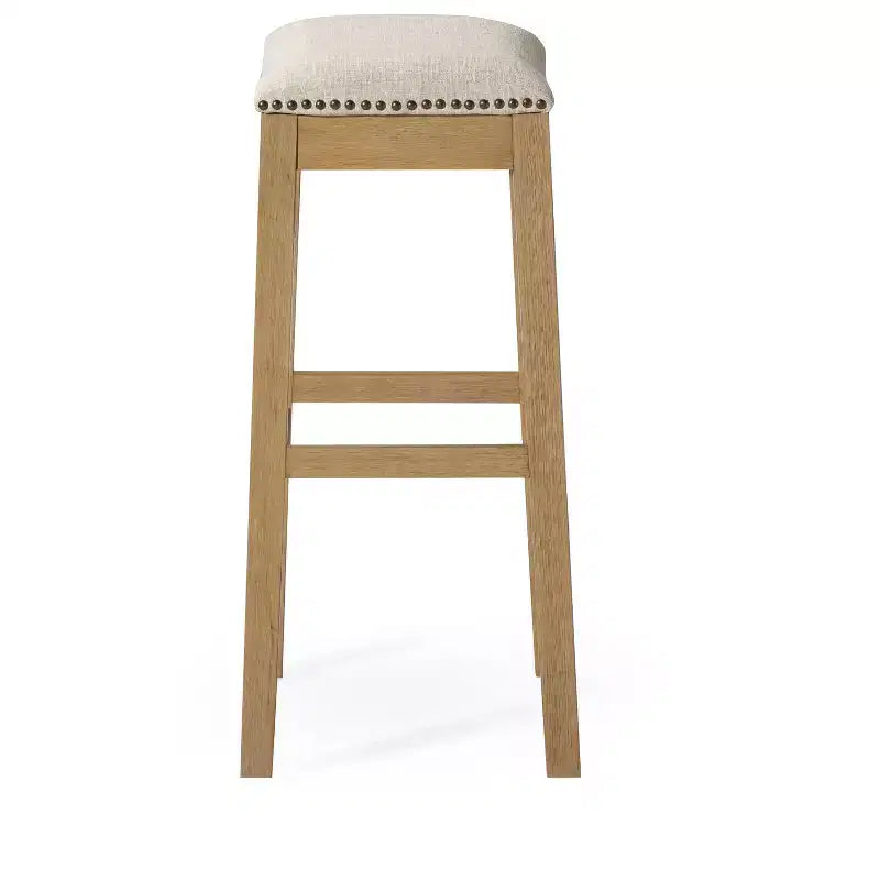 Tabouret de bar sans dossier Maven Lane Alex avec revêtement en tissu 31