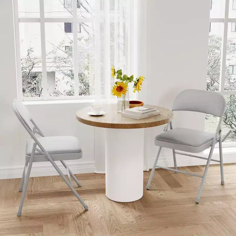Lot de 4 chaises pliantes Whizmax avec coussin rembourré et dossier, chaises en métal avec coussin confortable pour la maison et le bureau, pour événements intérieurs et extérieurs