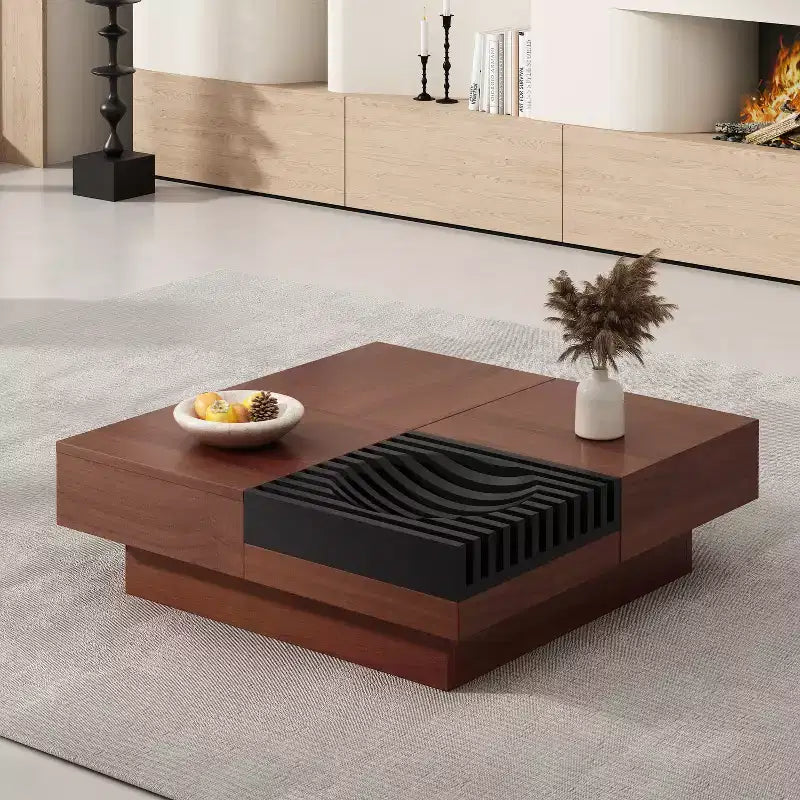 Christopher Knight Home Elaris Mid-Century Modern Acacia Wood Coffee Table with Storage