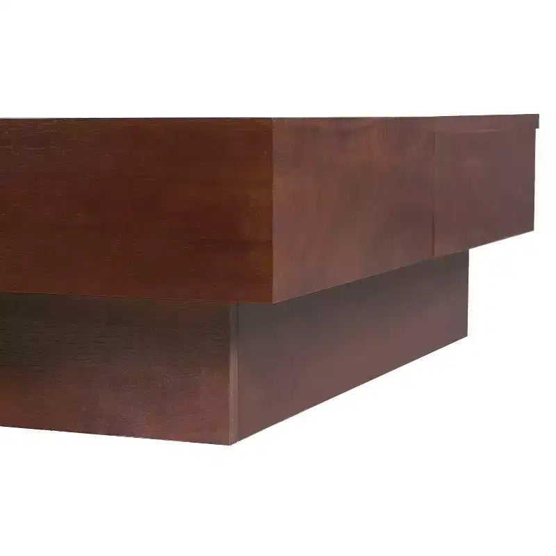Table basse en bois d'acacia Christopher Knight Home Elaris, style moderne du milieu du siècle, avec rangement
