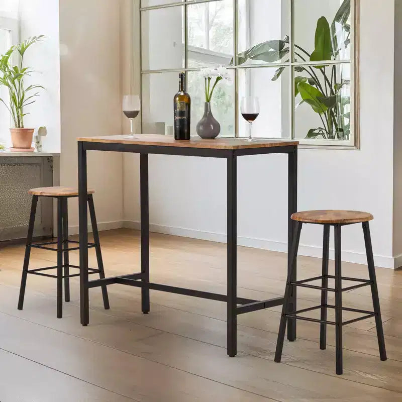 EROMMY 3 - Piece Dining Set, Rectangular Bar Table Set