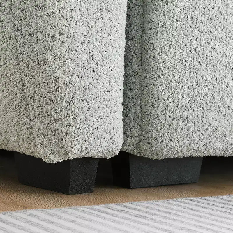 Canapé modulable Whisen 110, forme en L avec assise extra-large, design à lignes tendues