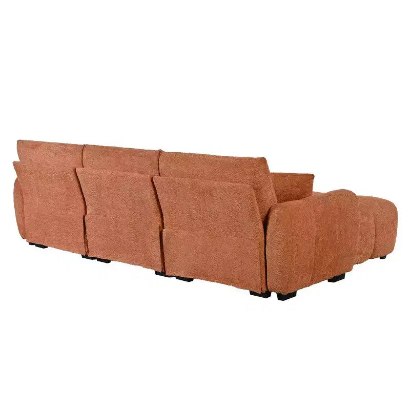 Canapé modulable Whisen 110, forme en L avec assise extra-large, design à lignes tendues
