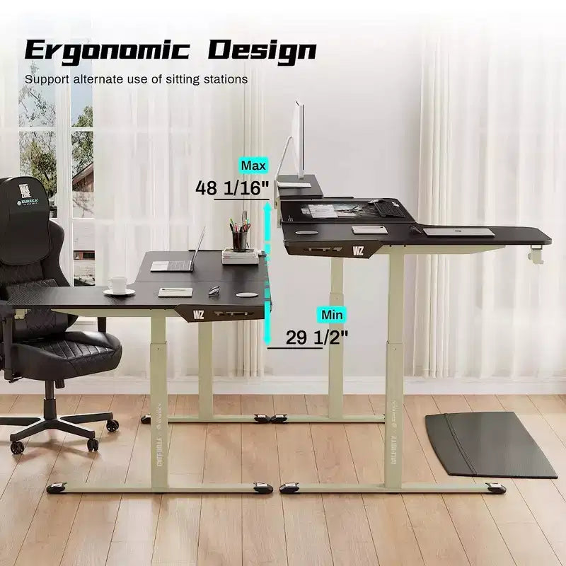 Precision, bureau assis-debout de gaming 60x23 co-marqué officiel Call of Duty