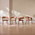 Set of 4 Dining Chair with Metal Legs for Dining Room, Living Room, or Home Office -Morden Fort