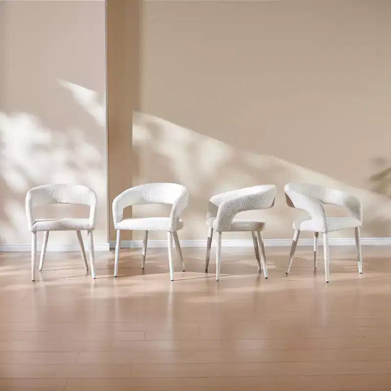 Lot de 4 Chaises de Salle à Manger avec Pieds en Métal pour Salle à Manger, Salon ou Bureau à Domicile -Morden Fort
