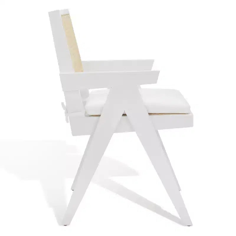 Fauteuil en rotin Colette - SFV4136 - Blanc/Naturel - Safavieh Couture