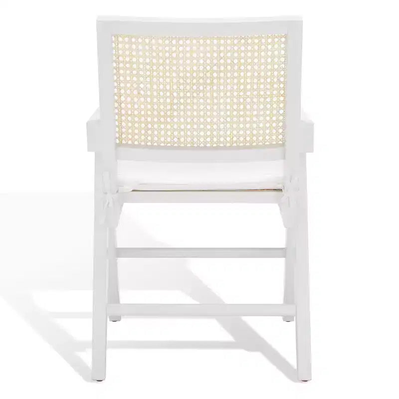 Fauteuil en rotin Colette - SFV4136 - Blanc/Naturel - Safavieh Couture