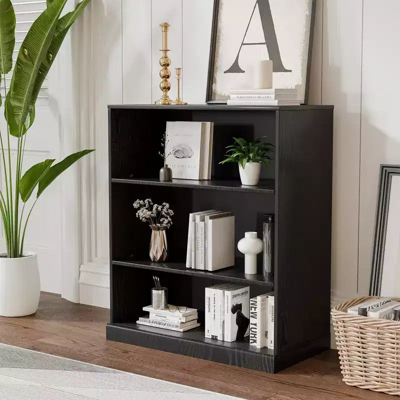 36*31*16 Wood Accent Sideboard Cabinet in Black, Storage Organizer with Adjustable Shelves for Kitchen Bedroom Living Room Dinning Room