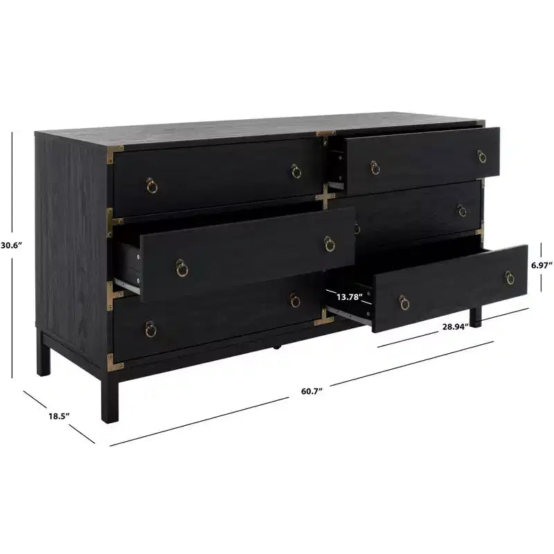 Commode 6 tiroirs Galio - CHS9601 - Safavieh
