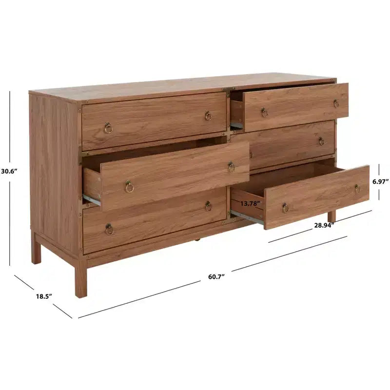Commode 6 tiroirs Galio - CHS9601 - Safavieh