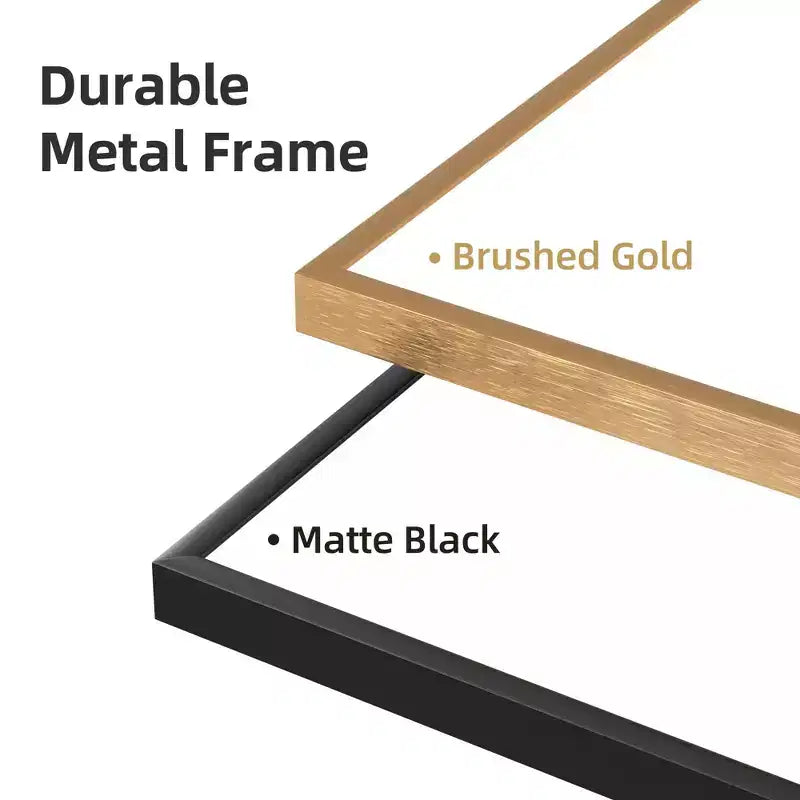 Miroir sur pied 59*35, Miroir pleine longueur avec cadre en alliage d'aluminium noir, Miroir de courtoisie pour salle de bain, entrée de chambre, salon/dressing
