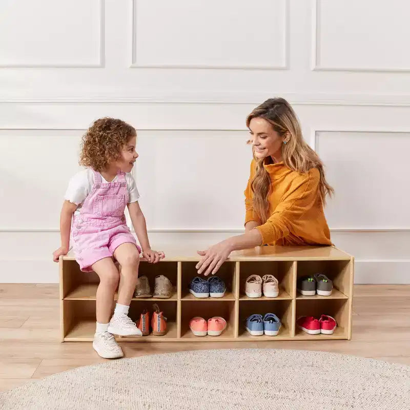 Meuble de rangement 10 casiers pour bacs ECR4Kids Streamline, 2x5, mobilier de classe