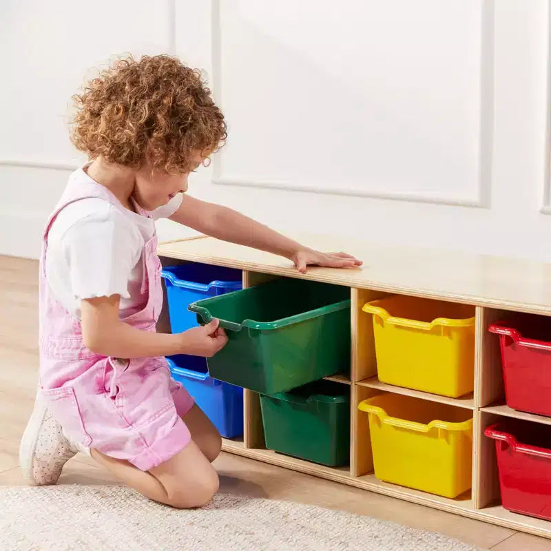Meuble de rangement 10 casiers pour bacs ECR4Kids Streamline, 2x5, mobilier de classe