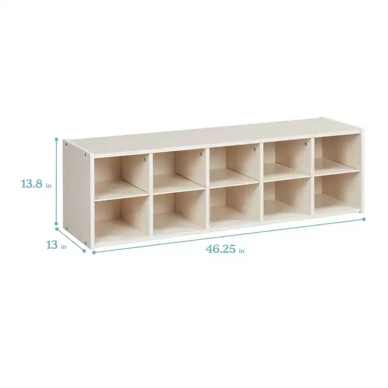 Meuble de rangement 10 casiers pour bacs ECR4Kids Streamline, 2x5, mobilier de classe