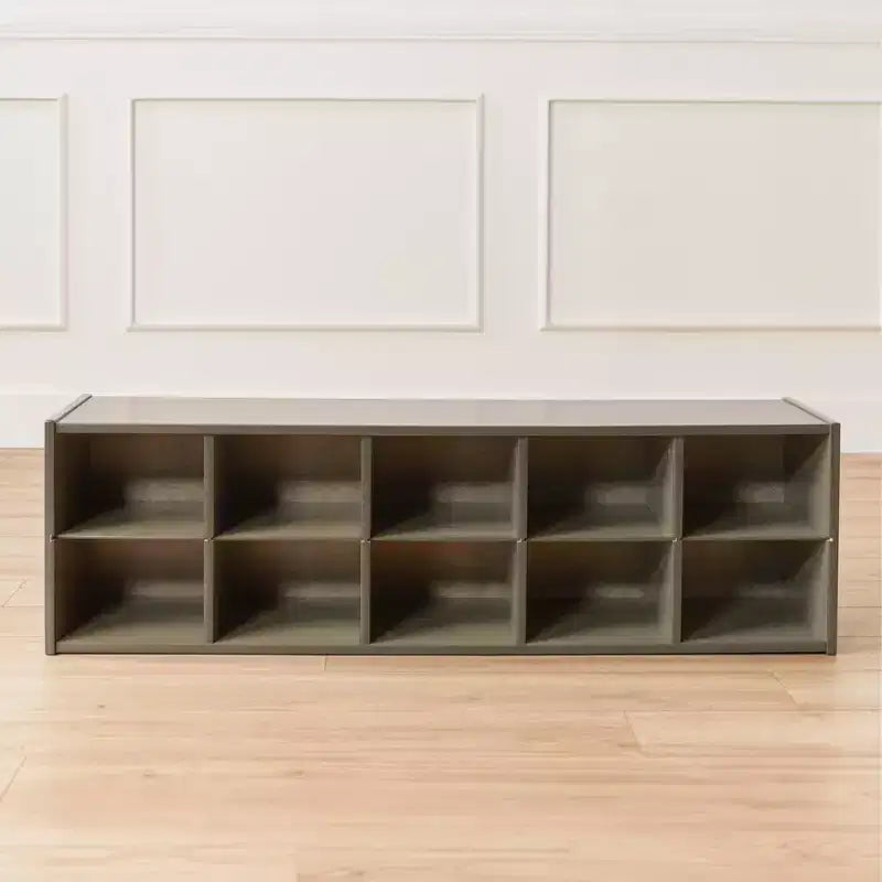 Meuble de rangement 10 casiers pour bacs ECR4Kids Streamline, 2x5, mobilier de classe