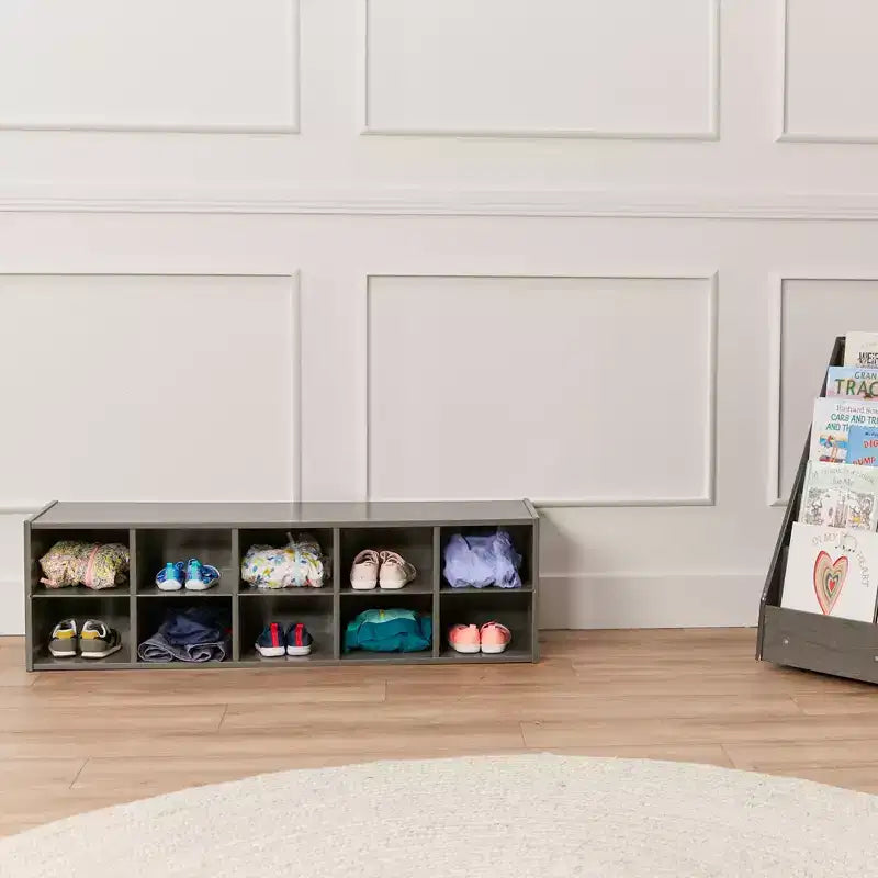 Meuble de rangement 10 casiers pour bacs ECR4Kids Streamline, 2x5, mobilier de classe