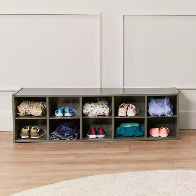 Meuble de rangement 10 casiers pour bacs ECR4Kids Streamline, 2x5, mobilier de classe